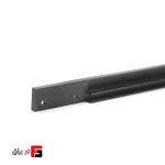 Simple top or bottom cap, French style model, matte black color