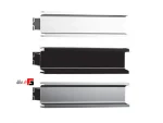U-shaped powder-coated profile handle, length 2400mm