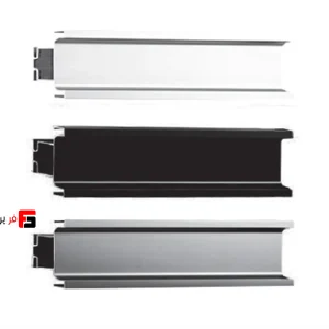 U-shaped powder-coated profile handle, length 2400mm