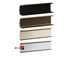 U-shaped profile handle, ceramic, nano-scratch resistant, super matte anodized, length 3000mm