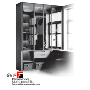 Vertical profile for wardrobe and cabinet doors, Persian style model