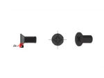 Vertical surface mounted linear knob screw