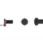 Vertical surface mounted linear knob screw