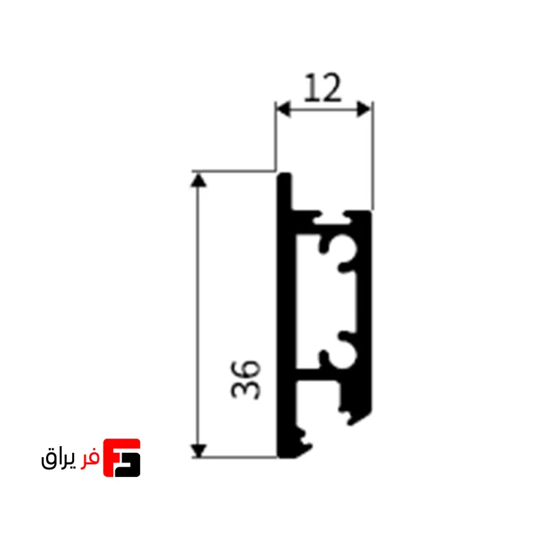 fantoni aluminum glass front 3000mm