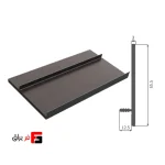 پروفیل L شکل جلو طبقات جاکفشی فانتونی – رنگ قهوه‌ای، شامپاینی و مشکی مات – طول 3600mm