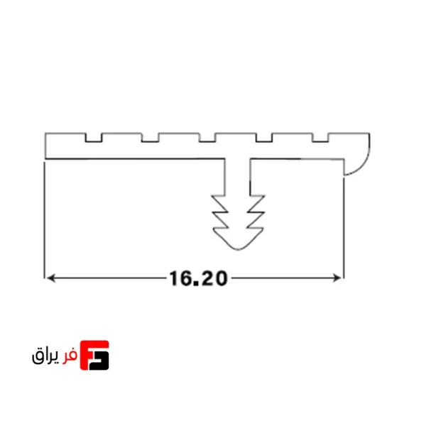 پروفیل آلومینیومی دور درب 16mm سری LM فانتونی مدل i060 – i061