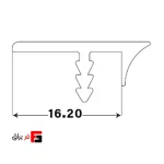 پروفیل لبه درب 16 میل آنودایز LS فانتونی مدل i030 – i031