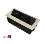 پریز توکار رومیزی تیسا دو پریز برق + USB در چهار رنگ