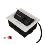 پریز توکار کوچک تیسا تک سوکت برق و USB و USB Type‑C
