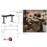 استند لیفت آپ گیمینگ دو پایه سری A فانتونی مدل T109 با تحمل وزن 80 کیلوگرم