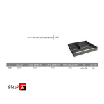 جای قاشق و چنگال فلزی اسلیم عرض 450mm فانتونی O200