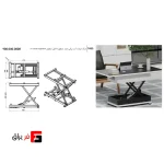 جک لیفت آپ برقی چند منظوره قابل تنظیم 180mm-655mm فانتونی T480