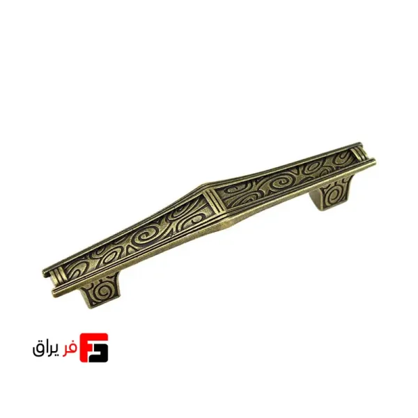 دستگیره کمد و کابینت ملونی مدل ML234 رنگ زیتونی سایز 9.6 سانتی‌متر