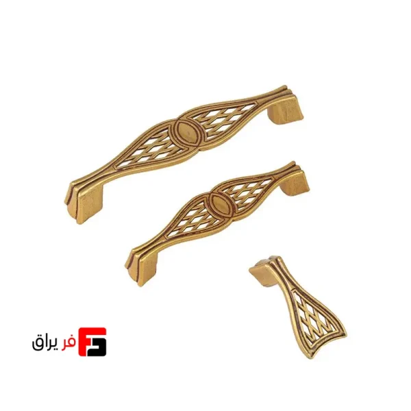 دستگیره کمد و کابینت ملونی مدل ML270 رنگ پتینه طلائی سایز 9.6،12.8،knob سانتی متر (2) دستگیره کمد و کابینت ملونی مدل ML270 رنگ پتینه طلائی سایز 9.6،12.8،knob سانتی متر