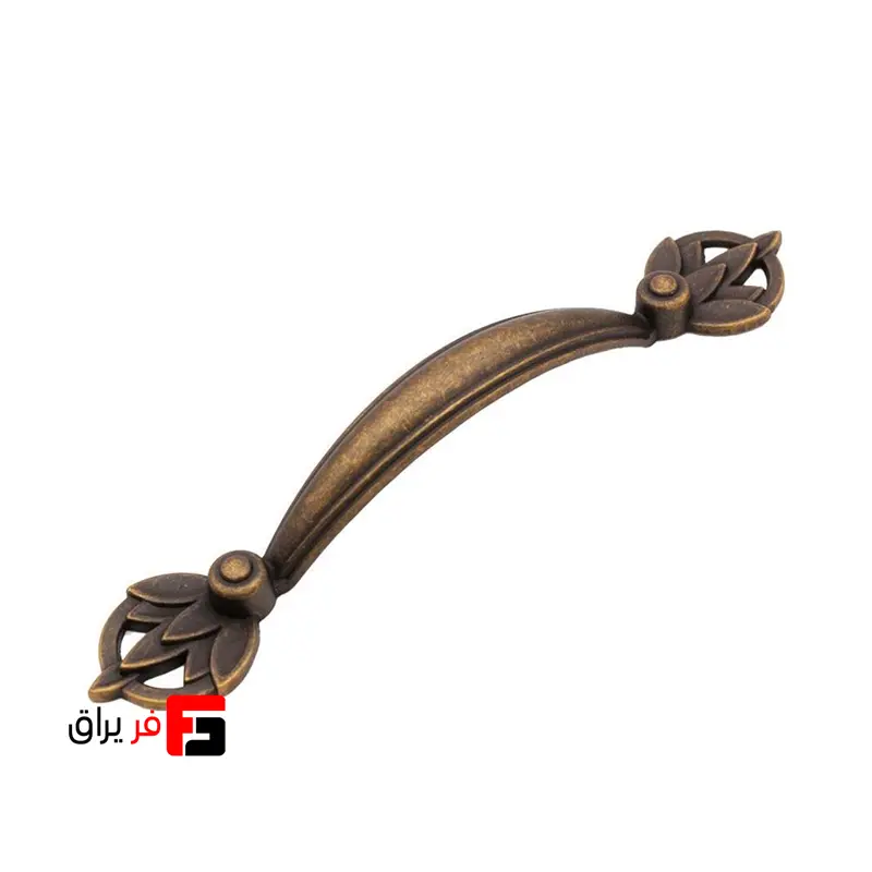 دستگیره کمد و کابینت ملونی مدل ML274 رنگ زیتونی سایز 12.8 سانتی متر