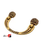 دستگیره کمد و کابینت ملونی مدل ML286 رنگ پتینه طلائی سایز 9.6 سانتی متر