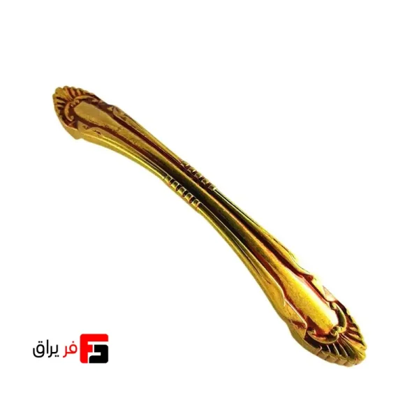 دستگیره کمد و کابینت ملونی مدل ML306 رنگ پتینه طلائی سایز 9.6 و 12.8سانتی متر