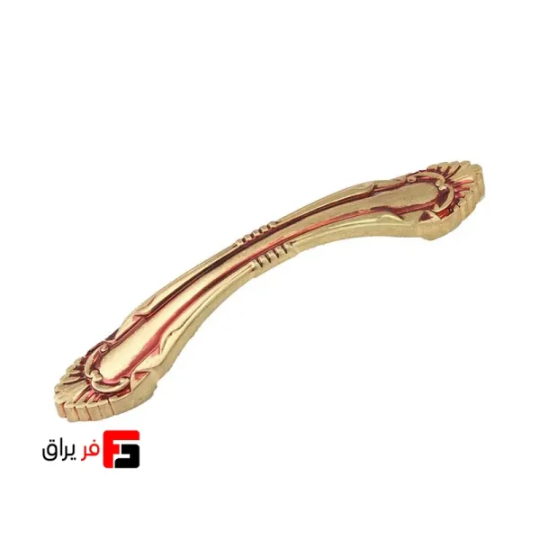 دستگیره کمد و کابینت ملونی مدل ML306 رنگ پتینه طلائی سایز 9.6 و 12.8سانتی متر