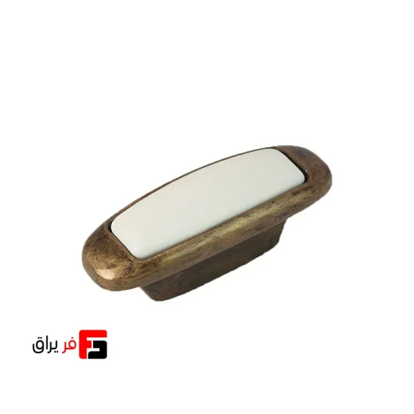 دستگیره کمد و کابینت ملونی مدل ML312 رنگ زیتونی سایز 12.8 و 3.2 سانتی متر