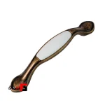 دستگیره کمد و کابینت ملونی مدل ML312 رنگ زیتونی سایز 12.8 و 3.2 سانتی متر