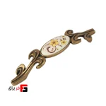 دستگیره کمد و کابینت ملونی مدل ML314 رنگ زیتونی سایز 9.6 و 12.8 سانتی متر
