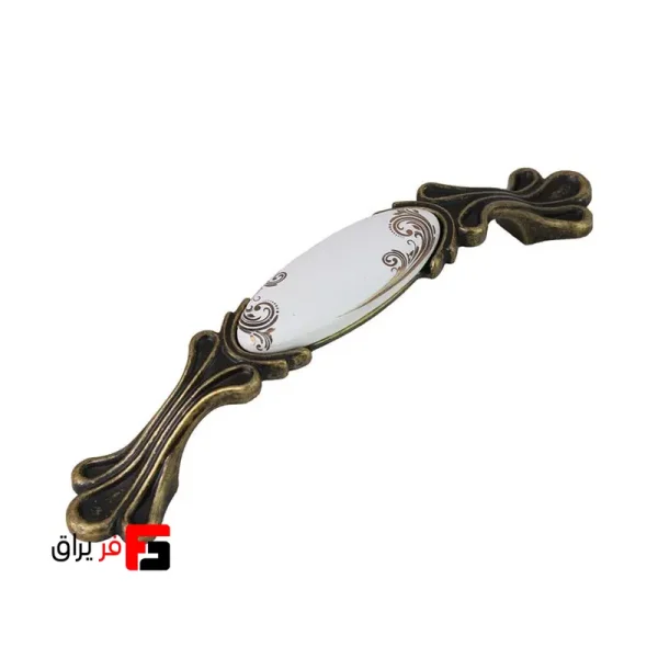 دستگیره کمد و کابینت ملونی مدل ML318 رنگ زیتونی سایز 9.6 سانتی متر