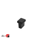 دستگیره کمد و کابینت ملونی مدل ML330 رنگ نقره ای مات و مشکی سایز knob