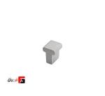 دستگیره کمد و کابینت ملونی مدل ML330 رنگ نقره ای مات و مشکی سایز knob