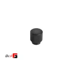 دستگیره کمد و کابینت ملونی مدل ML336 رنگ نقره ای مات و مشکی مات سایز knob