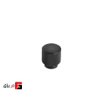 دستگیره کمد و کابینت ملونی مدل ML336 رنگ نقره ای مات و مشکی مات سایز knob
