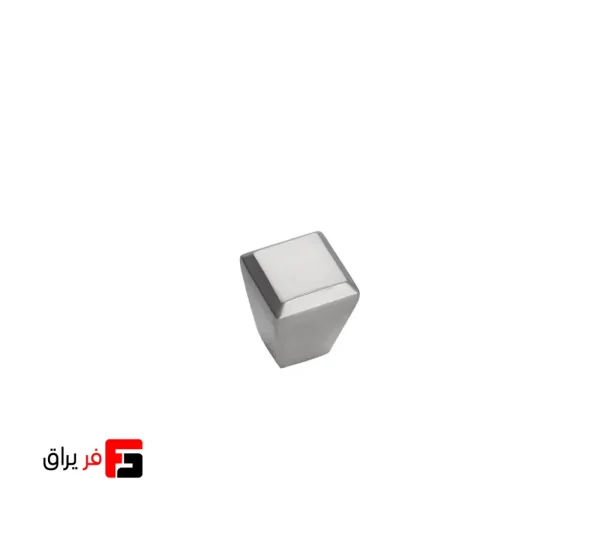دستگیره کمد و کابینت ملونی مدل ML342 رنگ نقره ای مات و مشکی سایز knob