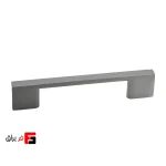 دستگیره کمد و کابینت ملونی مدل ML346 رنگ طوسی سایز 9.6 سانتی متر