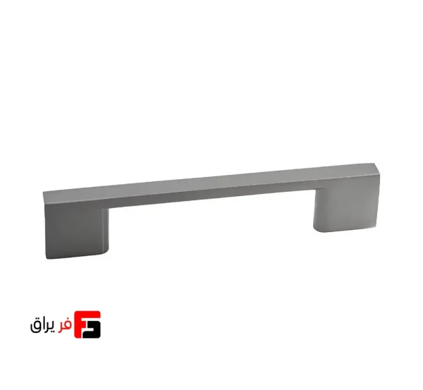 دستگیره کمد و کابینت ملونی مدل ML346 رنگ طوسی سایز 9.6 سانتی متر