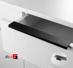 دستگیره کمد و کابینت ملونی مدل ML348 رنگ مشکی مات سایز 3.2و6.4و12.8و19.2 سانتی متر