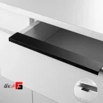 دستگیره کمد و کابینت ملونی مدل ML348 رنگ مشکی مات سایز 3.2و6.4و12.8و19.2 سانتی متر