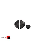 دستگیره کمد و کابینت ملونی مدل ML368 رنگ مشکی مات و طوسی و طلائی سایز knob