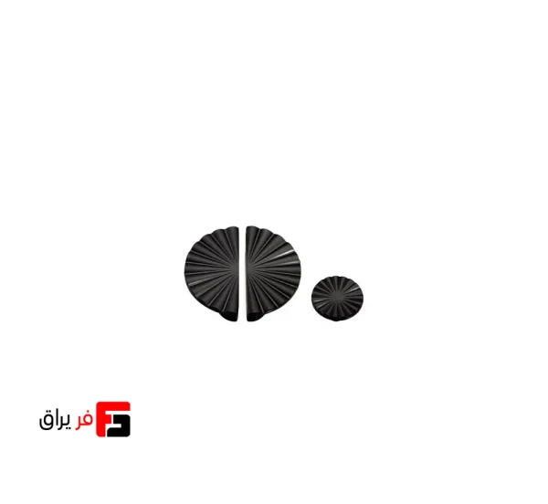 دستگیره کمد و کابینت ملونی مدل ML368 رنگ مشکی مات و طوسی و طلائی سایز knob