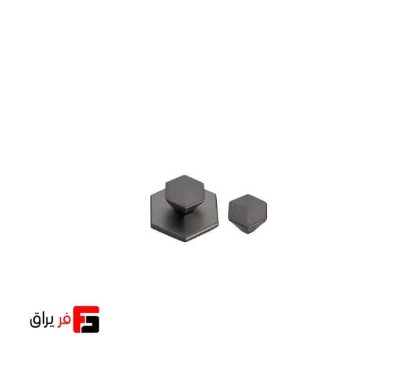 دستگیره کمد و کابینت ملونی مدل ML370 رنگ طوسی سایز Knob s و Knob L