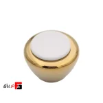 دستگیره کمد و کابینت ملونی مدل ML374 رنگ سفیدطلائی سایز S و L