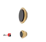 دستگیره کمد و کابینت ملونی مدل ML374 رنگ مشکی طلائی سایز S و L