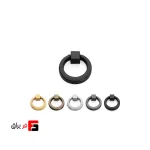 دستگیره کمد و کابینت ملونی مدل ML376 رنگ مشکی مات و طوسی و طلائی سایز Knob