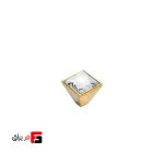 دستگیره کمد و کابینت ملونی مدل ML384 رنگ کروم و مشکی مات و طلایی سایز Knob (1)