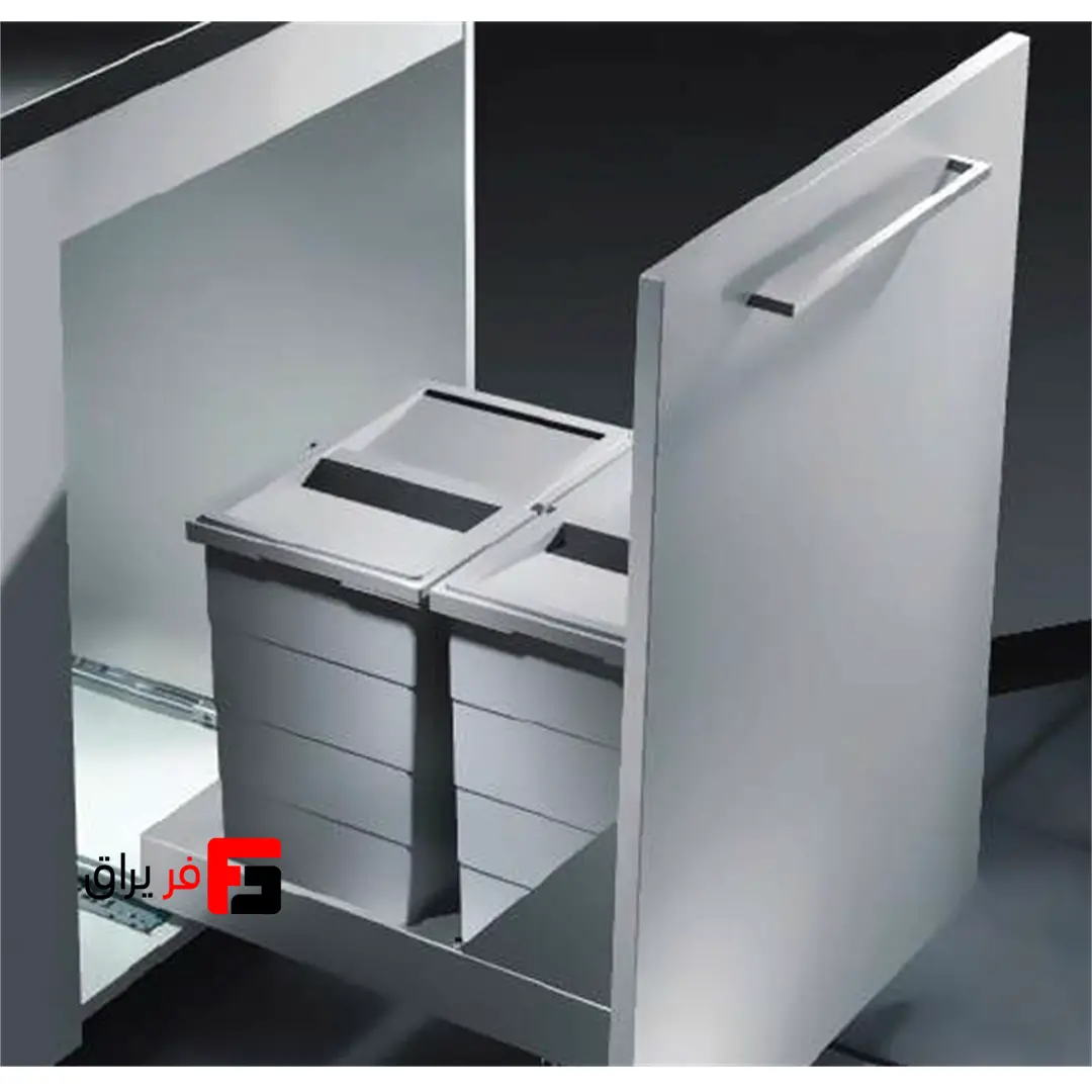 سطل چند منظوره توکار ریل از کف هایلو مدل باتم مانت جهت یونیت عرض 400mm فانتونی Q240