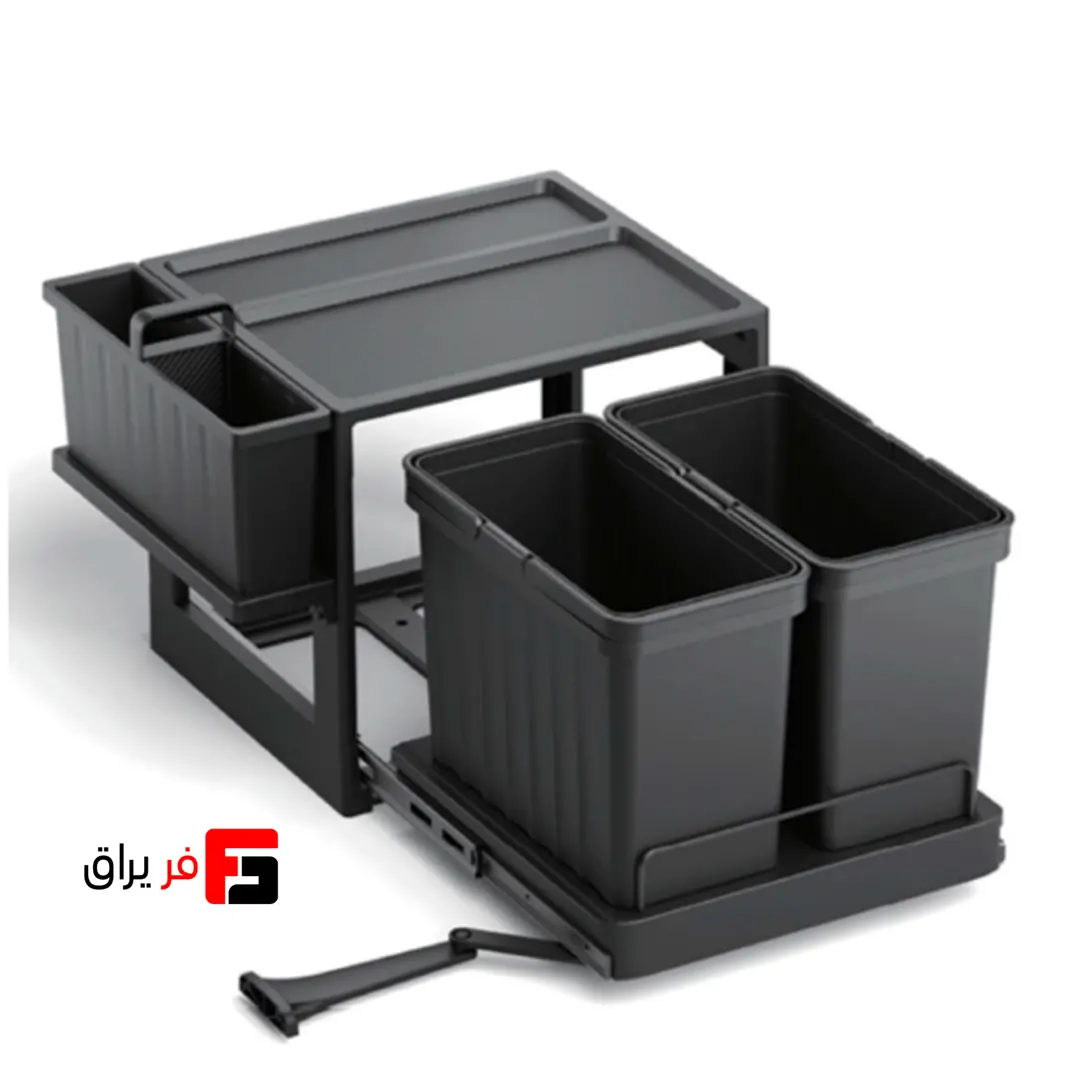 سطل چند منظوره توکار متصل به کف دو سطلی جهت یونیت عرض 600mm فانتونی Q760