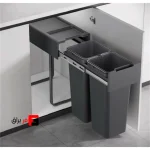 سطل چند منظوره توکار متصل به کف دو سطلی فانتونی Q530 مناسب یونیت 300 میلی‌متر
