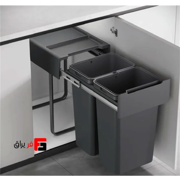 سطل چند منظوره توکار متصل به کف دو سطلی فانتونی Q545 مناسب یونیت 450 میلی‌متر