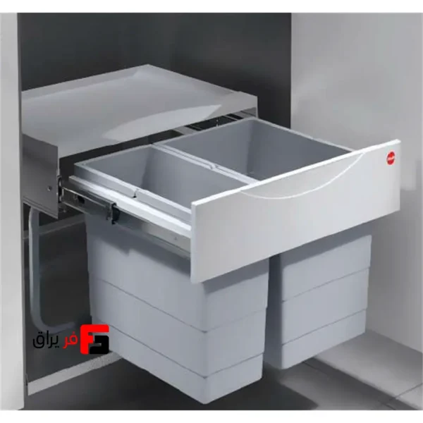 سطل چندمنظوره توکار متصل به کف هایلو مدل Ramsper Tandem S فانتونی Q150 مناسب یونیت 500 میلی‌متر