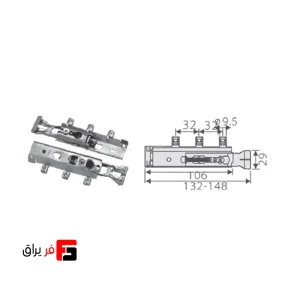 فیتینگ قابل ریگلاژ فانتونی مدل H3 کد M103