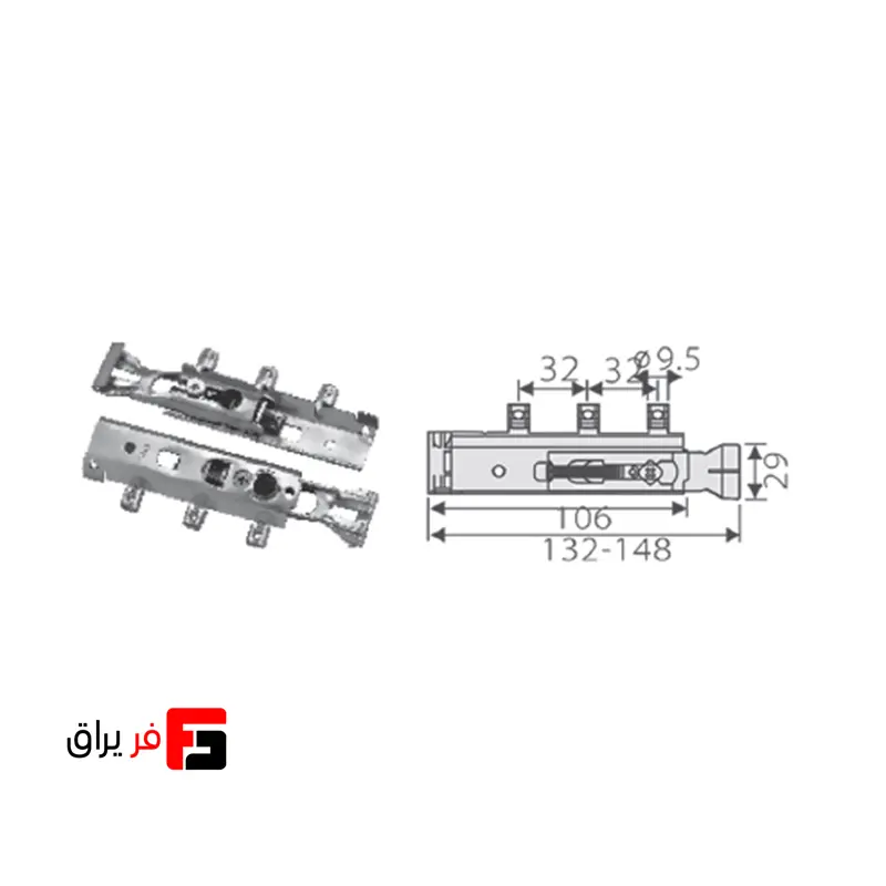 فیتینگ قابل ریگلاژ فانتونی مدل H3 کد M103
