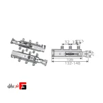 فیتینگ قابل ریگلاژ فانتونی مدل H4 کد M104